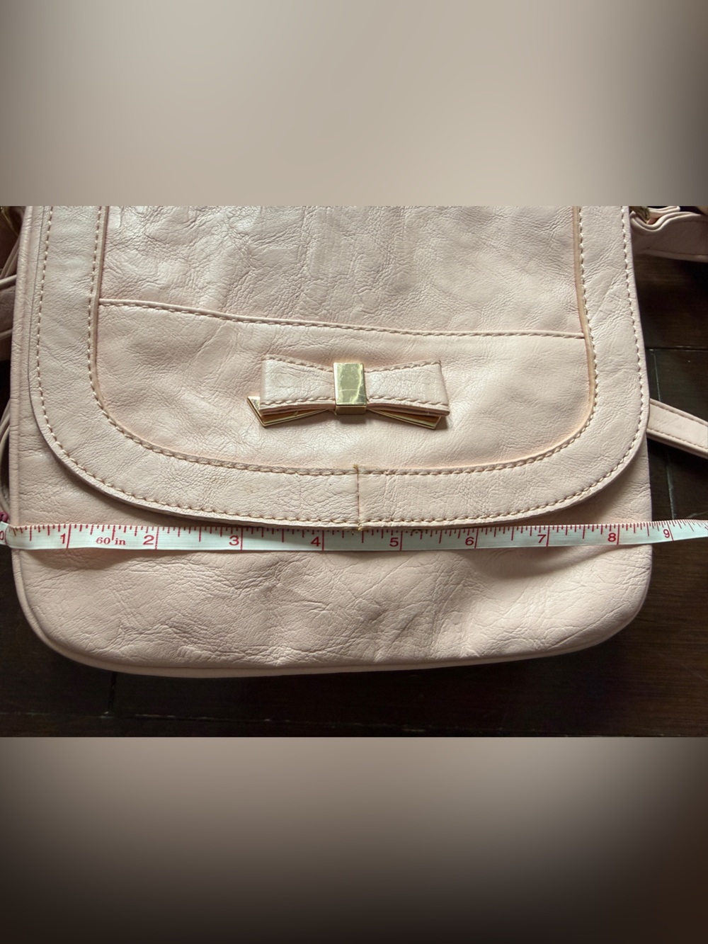 Women’s Blush Pink Crossbody Bag with Matching Wallet - Picture 15 of 16
